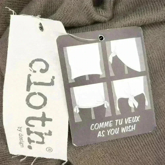 MODERN Designer Oversized Knit Sweater Brown Med - Picture 8 of 9